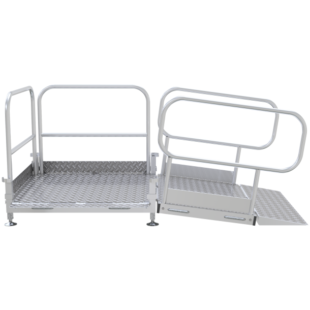 Mobile access ramp | made of aluminum